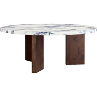 Eden Soffbord 90 cm Mörk Ek / Vit Sten