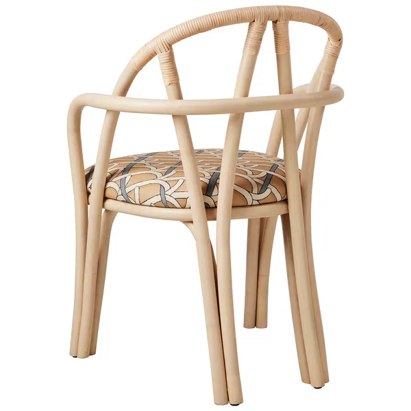 Bistra Spisestol Med Armlener Naturlig / Reales Pattern 002