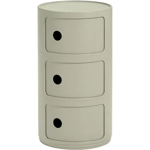Componibili Recycled Oppbevaring med 3 Rom Matt Green