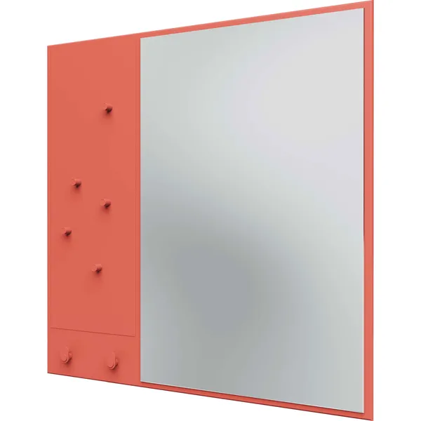 Memo Wall Mirror With Notice Board Rhubarb