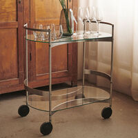 Orbis Mobile Serveringsvogn Glas / Rustfrit Stål