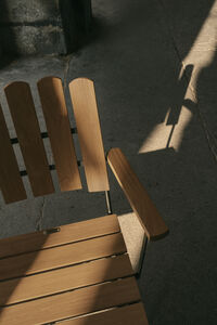 Armstol A2 Ubehandlet Teak / Sort