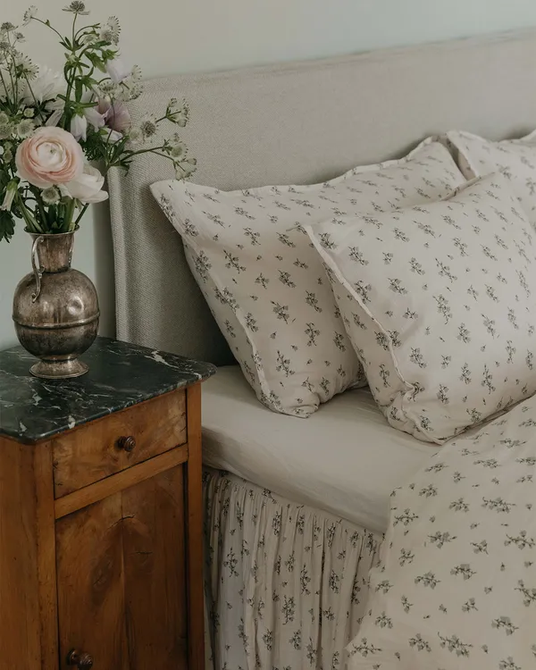 Ecru Fitted Sheet Muslin 120x200 cm