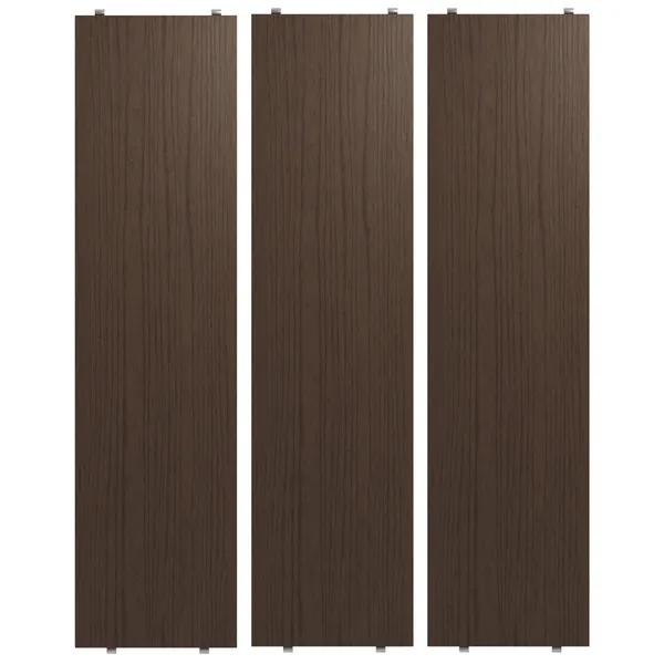 String Hyller 3-pk 78x20 cm Mørk Eik