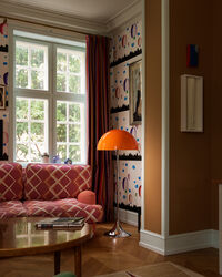 Panthella Gulvlampe 50 cm Opal Orange