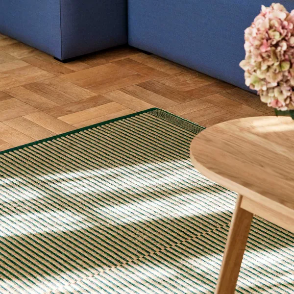 Tapis Teppe 80x200 cm Grønn / Svart