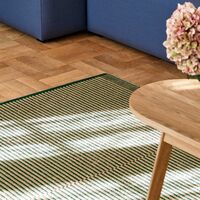 Tapis Teppe 80x200 cm Grønn / Svart