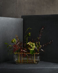 Ikebana Long Vase Messing