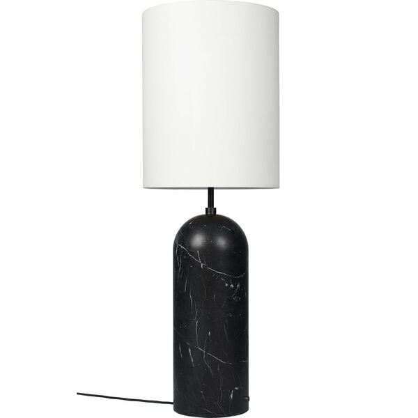 Gravity XL Gulvlampe Høy Sort Marmor / Hvit
