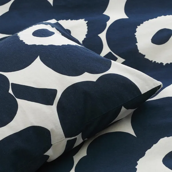 Unikko Dynetrekk Mørkeblå 140x200 cm