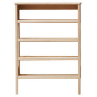 A Line Skohylde 72 cm Hvidolieret Eg