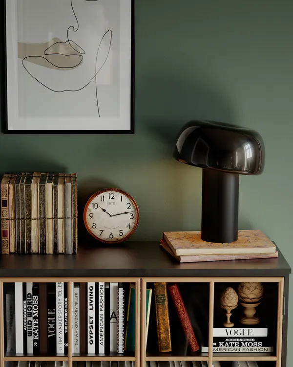 Lean on Me Bordlampe Sort
