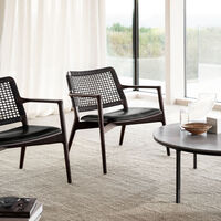 Cabin Loungestol Mørk Eik / Black Leather