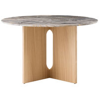 Androgyne Spisebord Ø120 cm Naturlig Eg / Grey Galaxy