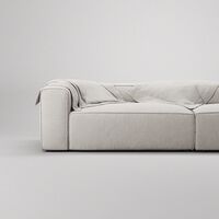 Grand Kolmipaikkainen Sohva avoin pää Oikea Moon White