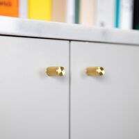 Linear Knoppar 2-pack Mässing