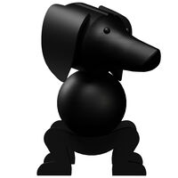 Hund Træfigur 32 cm