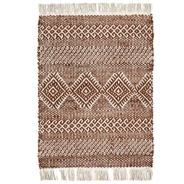 Ethnic Tæppe 60x90 cm Sort/Natur