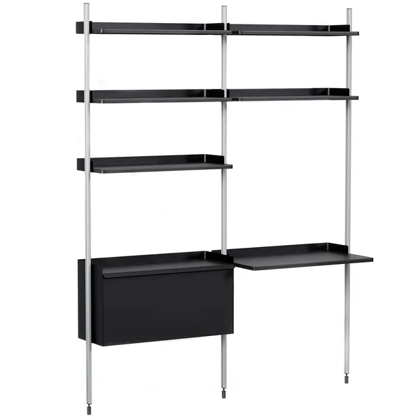 Pier System 12 Hyldesystem Ps Black / Aluminium