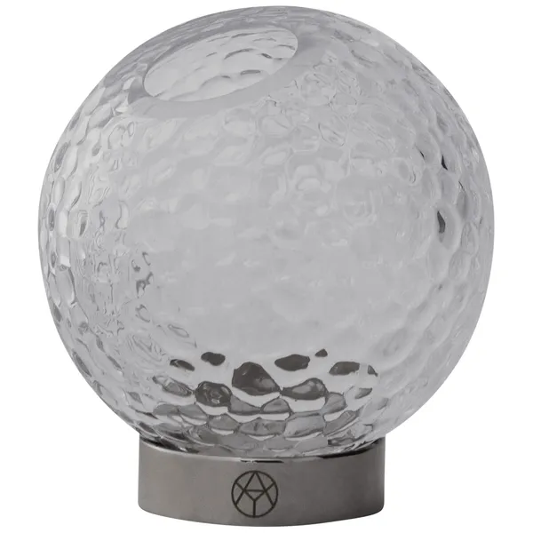 Globe Bubbles Vas Ø10 cm Klar / Silver