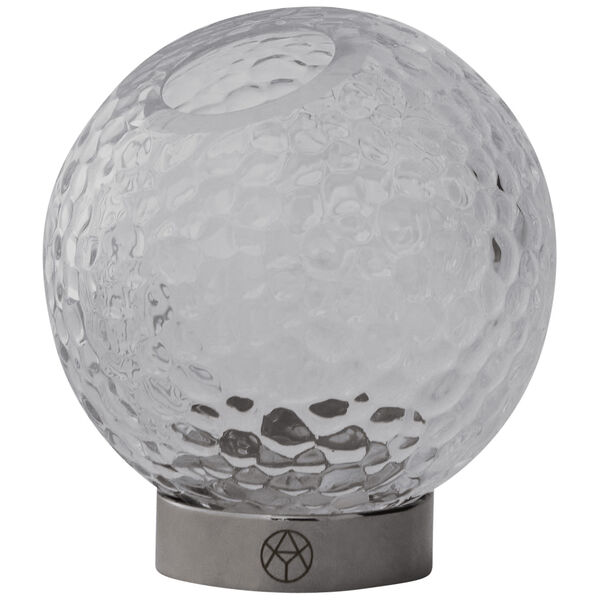 Globe Bubbles Vase Ø10 cm Klar / Sølv