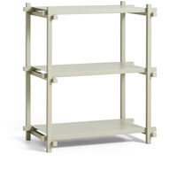 Woody Shelving 2.0 Column Low Smokey Grey Beech / Smokey Grey Steel