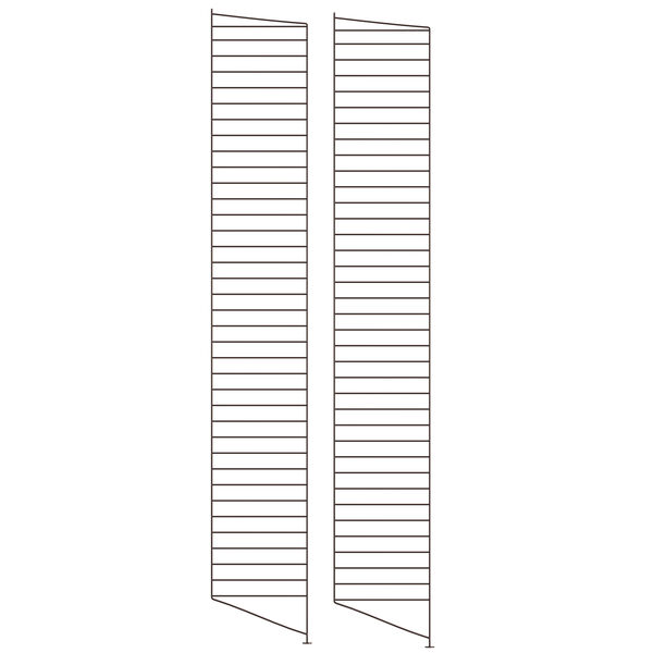 String Gavle Gulv 30x200 cm 2-pak Mørkebrune