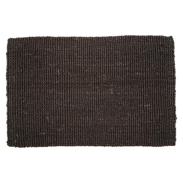 Jute Dørmatte 60x90 cm Svart