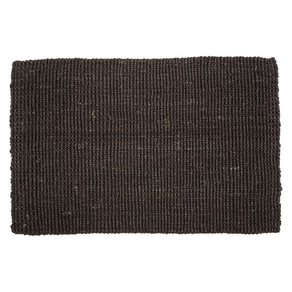 Jute Dørmåtte 60x90 cm Sort