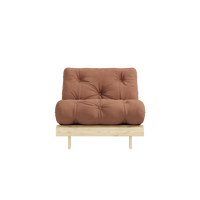 Roots 90 Loungestol Fyrretræ / Clay Brown