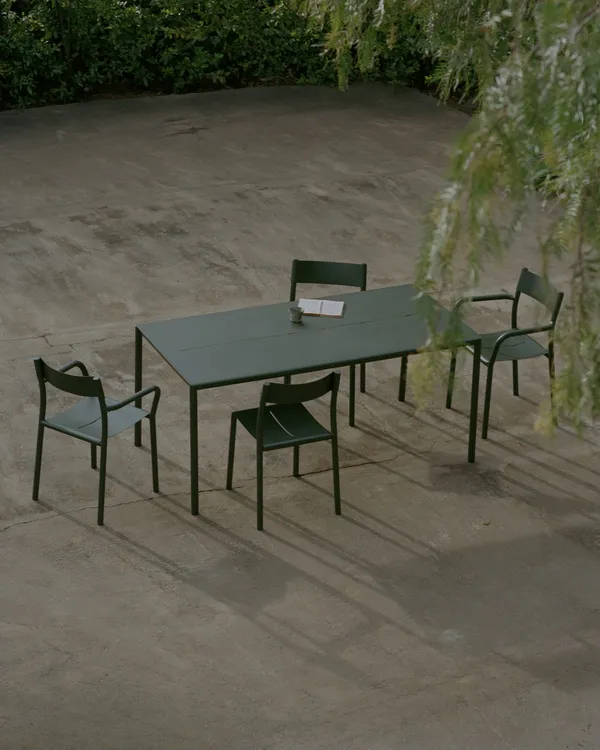 May Chair Outdoor Steel Dark Green