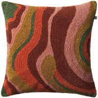 Sagar Tyynynpäällinen Silmukkanukkakangas 50x50 cm Apricot Orange / Rose