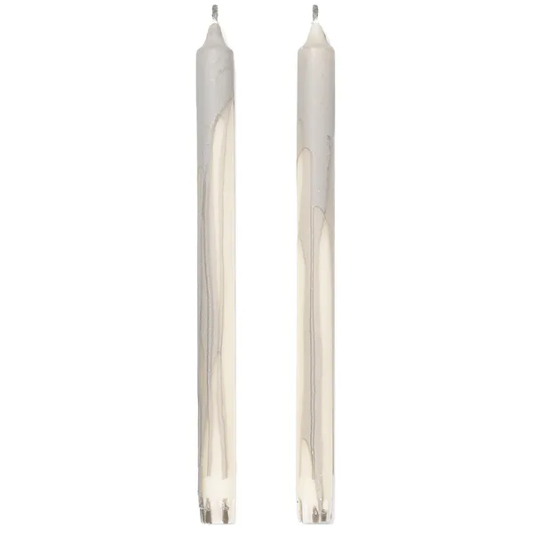 Dryp Ljus 30 cm 2-pack Varmgrå