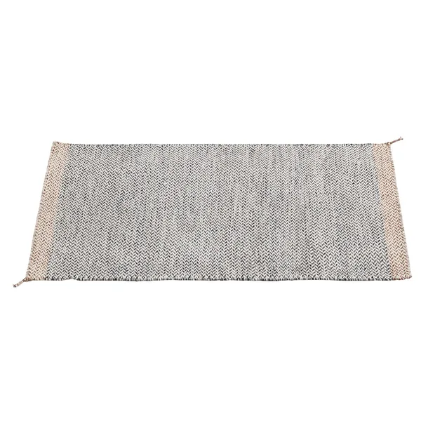 Ply Villamatto 85x140 cm Musta / Valkoinen