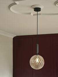 Miira 1 Pendel 200 mm Rock Grey / Klar
