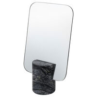 Marble Spegel Svart / Grå