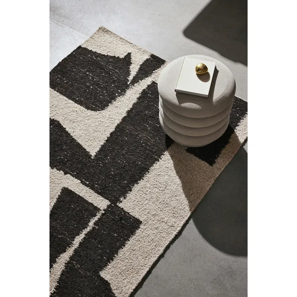 Piece Tæppe 140x200 cm Offwhite/Coffee