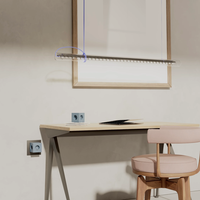 Square 2 Pistorasiajakaja USB-C:llä / Magneetti Hainsininen