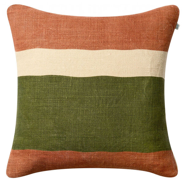 Manali Pudebetræk 50x50 cm Apricot Orange / Cactus Green