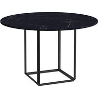 Florence Matbord 120 cm Svart Marmor / Svart