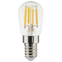 Filament LED päronlampa E14 2200K 220lm 25W Klar Dimbar