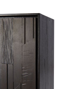 Teak Mosaik Sideboard Fyra Dörrar