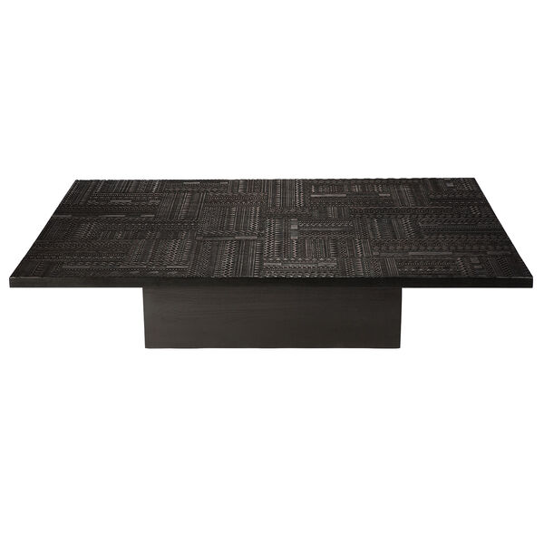 Teak Tabwa Blok Sohvapöytä Musta 170x120 cm