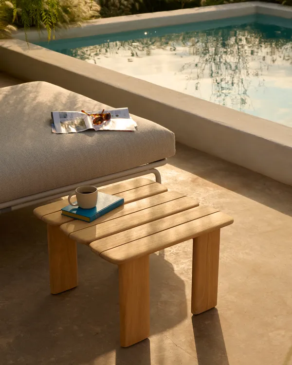 Assemble Sofabord Teak 55x55 cm