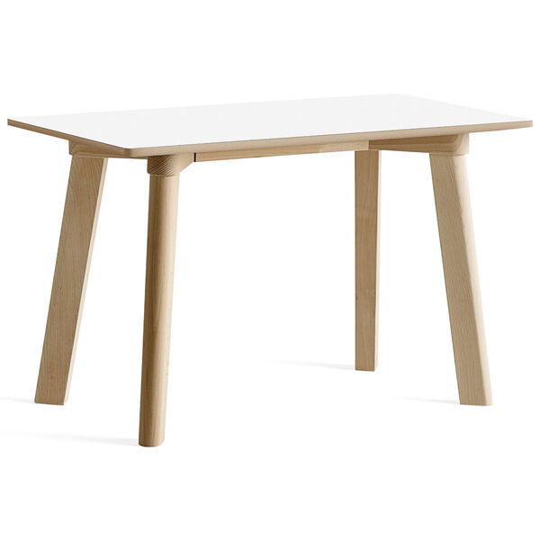 CPH Deux 215 2.0 Bænk 75 cm Pearl White / Ubehandlet Bøgetræ