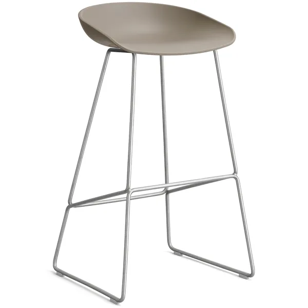 AAS 38 2.0 Barstol 75 cm Rustfrit Stål / Kaki