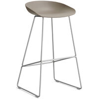 AAS 38 2.0 Barstol 75 cm Rustfrit Stål / Kaki
