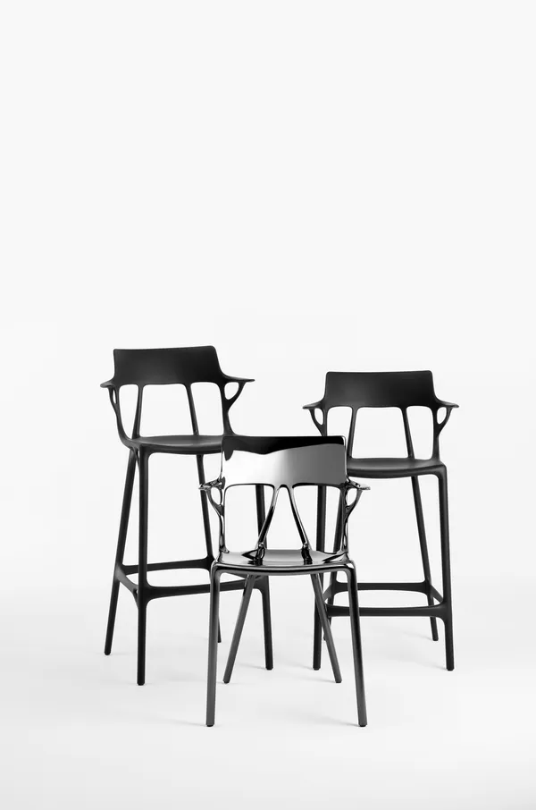 A.I. Barstol Resirkulert 75 cm Svart