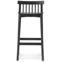 Pind Barstol 75 cm Sortbejdset Asketræ