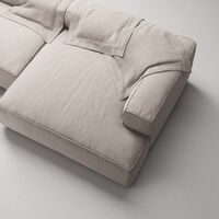 Grand Kolmipaikkainen Sohva leposohva Oikea Sandshell Beige